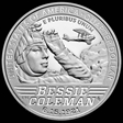 2023-S 25C Bessie Coleman-Silver First Day of Issue PR70DCAM