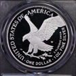 2025-W $1 Silver Eagle w/ Laser Privy First Strike PR70DCAM