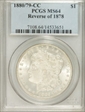 1880/79-CC $1 Reverse of 1878 MS64