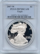 2007-W $1 Silver Eagle PR70DCAM