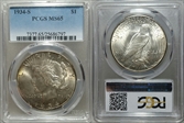 1934-S $1 MS65