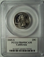 2005-S 25C California PR69DCAM