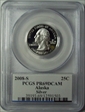 2008-S 25C Alaska Silver PR69DCAM