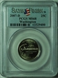 2007-D 25C Washington Satin Finish SP68