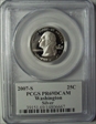 2007-S 25C Washington Silver PR69DCAM