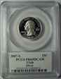 2007-S 25C Utah Silver PR69DCAM