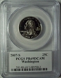 2007-S 25C Washington PR69DCAM