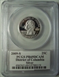 2009-S 25C District of Columbia  Silver PR69DCAM