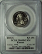 2005-S 25C Kansas PR69DCAM