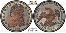 1838 25C Capped Bust PR66