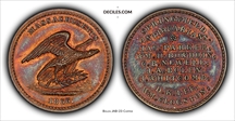 (c.1866) Medal JAB-23 Copper Springfield Antiquarians MS64BN