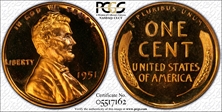 1951 1C PR66CAM