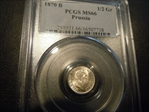 1870-B 1/2 Gr MS66