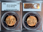 1966 1/2D S-4158 MS65RD