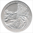 2010-P 25C Grand Canyon NP Light Satin - 5 oz Silver SP67