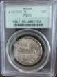 1936 50C Wisconsin MS66