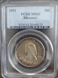 1921 50C Missouri MS63
