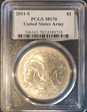 2011-S $1 United States Army MS70