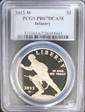 2012-W $1 Infantry PR67DCAM