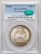 1938 50C New Rochelle MS66