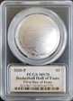 2020-P $1 Basketball Hall of Fame First Day of Issue MS70