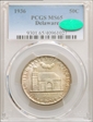 1936 50C Delaware MS65