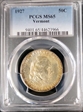 1927 50C Vermont MS65