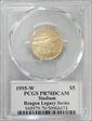 1995-W $5 Stadium Reagan Legacy Series PR70DCAM