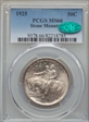 1925 50C Stone Mountain MS66