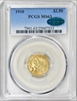 1910 $2.50 MS63
