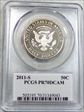 2011-S 50C Silver PR70DCAM