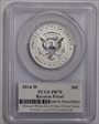 2014-W 50C Reverse Proof 50th Anniversary Set First Strike PR70