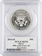 2014-D 50C Silver First Strike Moy Signature MS70
