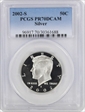 2002-S 50C Silver PR70DCAM