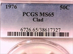 1976 50C Clad MS65