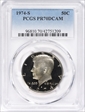1974-S 50C PR70DCAM