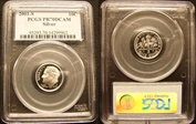 2001-S 10C Silver PR70DCAM
