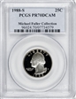 1988-S 25C PR70DCAM