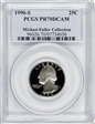 1990-S 25C PR70DCAM