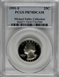 1991-S 25C PR70DCAM
