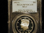 1993-S 50C Silver PR70DCAM