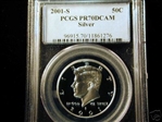 2001-S 50C Silver PR70DCAM