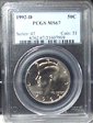 1992-D 50C MS67