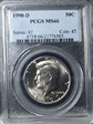 1990-D 50C MS66