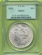 1902 $1 MS64