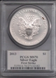 2013 $1 Silver Eagle First Strike MS70