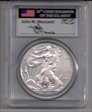 2014 $1 Silver Eagle First Strike Mercanti Signature MS70