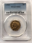 1910 $5 MS63