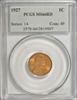 1927 1C MS66RD