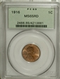 1916 1C MS65RD